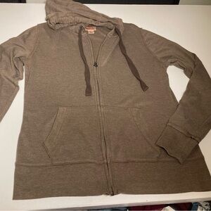 MOSSIMO LIGHTWEIGHT ZIPPERED HOODIE JACKET EXCELLENT CONDITION SIZE L